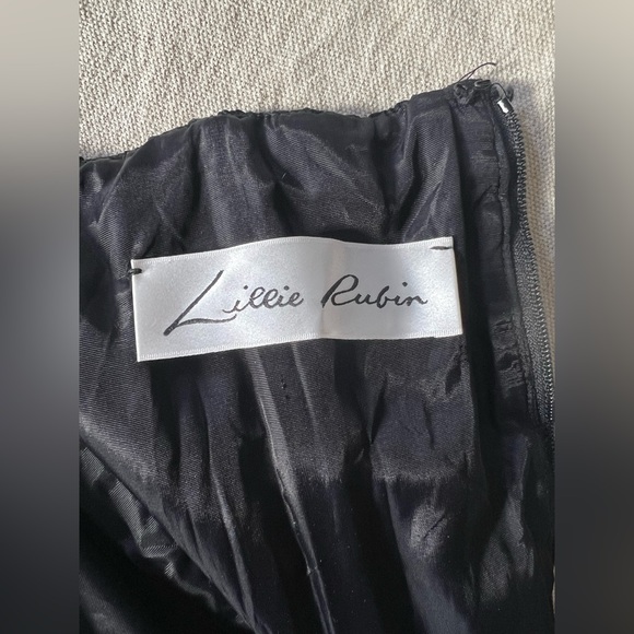 Lillie Rubin 1990s Black Mini Dress - Picture 10 of 11